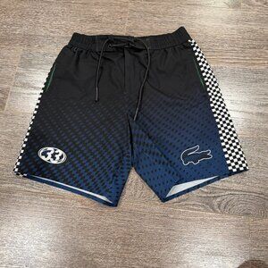 Lacoste Men’s Athletic Shorts Black and Navy Size Small